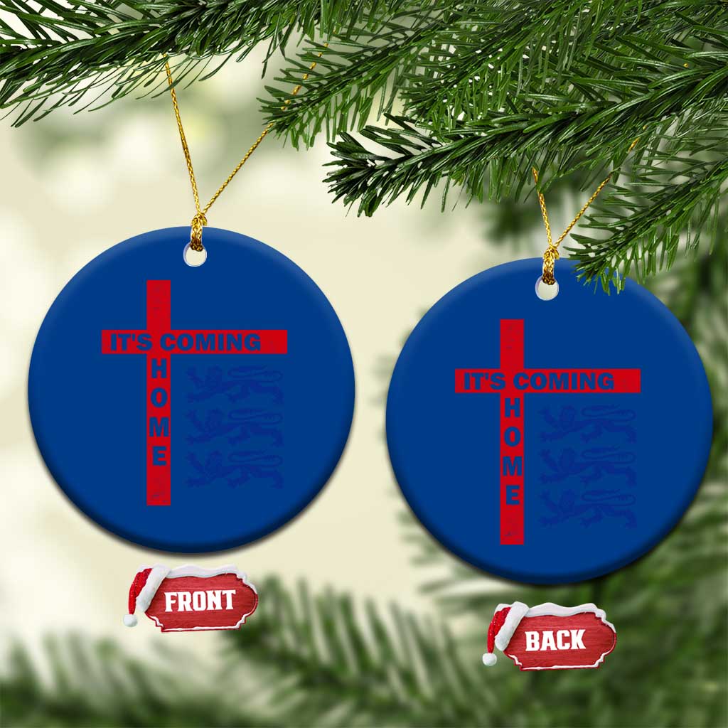 It Is Coming Home England Football Ceramic Ornament St George Cross Three Lions TS11 1pc Blue Print Your Wear