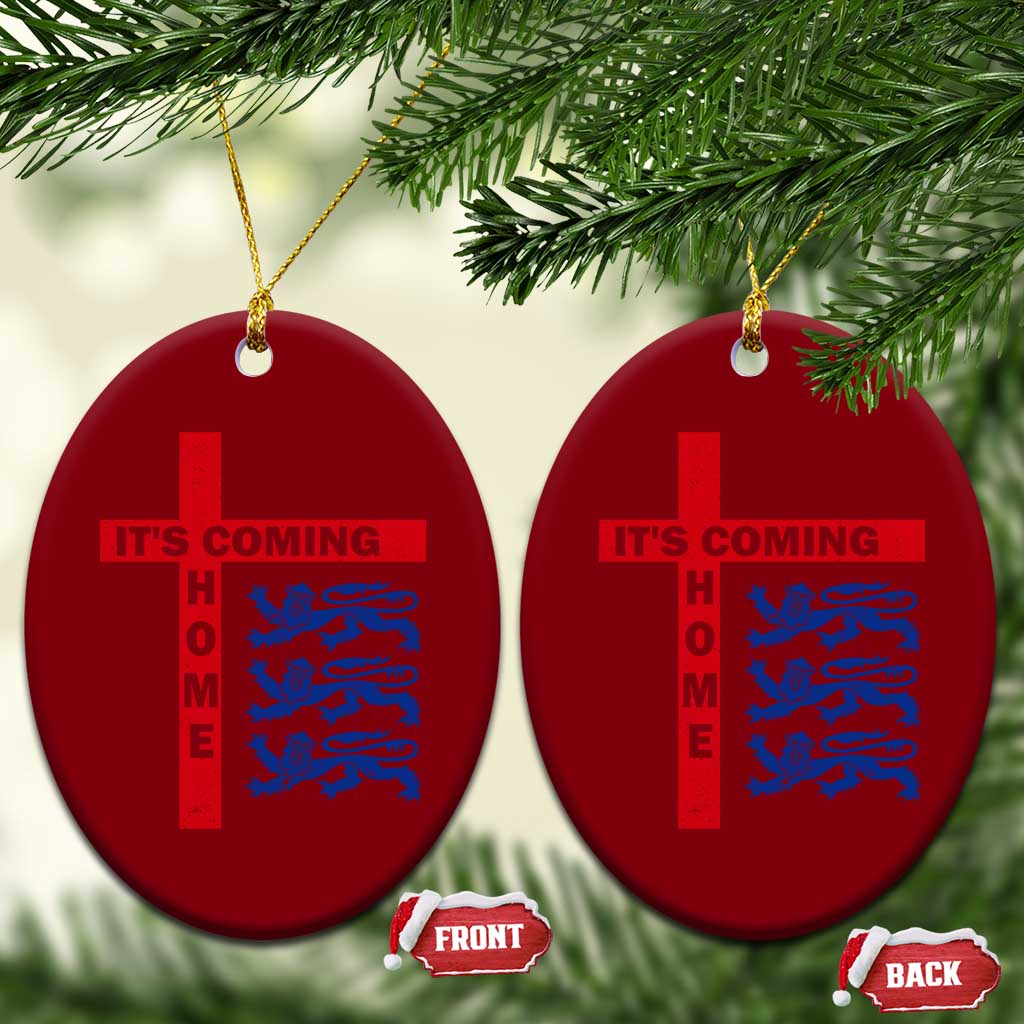It Is Coming Home England Football Ceramic Ornament St George Cross Three Lions TS11 Print Your Wear