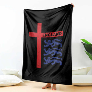 England Football St George Cross Three Lions Emblem Throw Blanket TS11 Print Your Wear