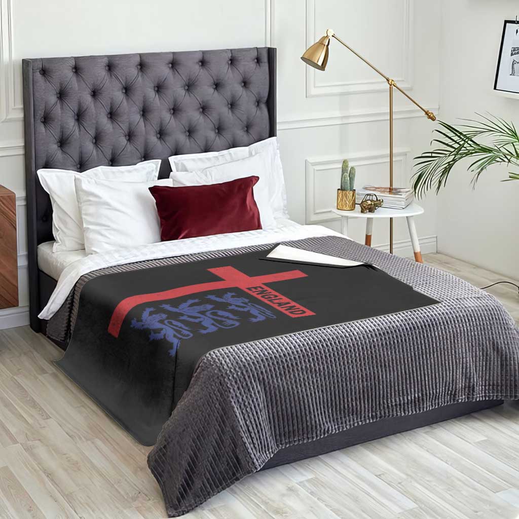 England Football St George Cross Three Lions Emblem Throw Blanket TS11 Print Your Wear