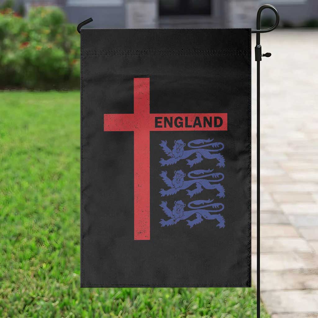 England Football St George Cross Three Lions Emblem Garden Flag TS11 Print Your Wear