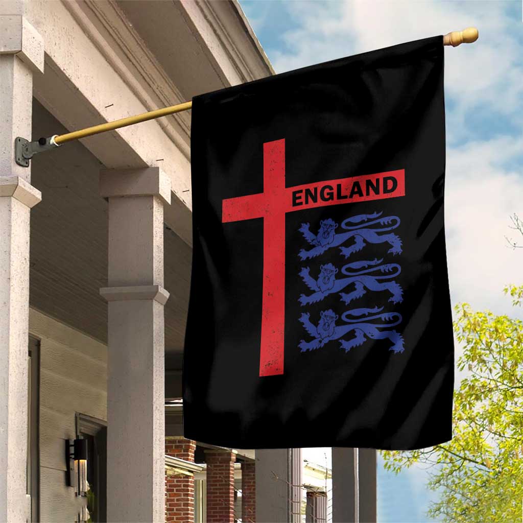 England Football St George Cross Three Lions Emblem Garden Flag TS11 Print Your Wear