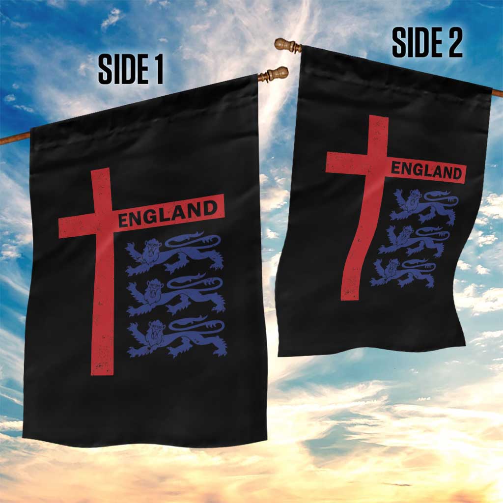 England Football St George Cross Three Lions Emblem Garden Flag TS11 Print Your Wear