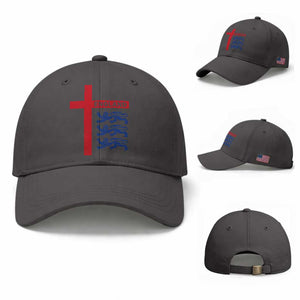 England Football St George Cross Three Lions Emblem Baseball Cap TS11 Baseball Cap Universal Fit Dark Gray Print Your Wear