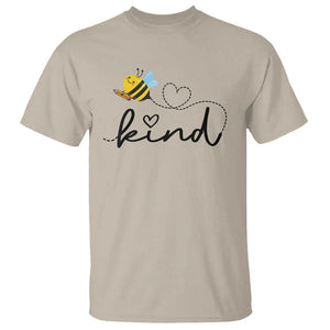 Positive Quote Bee T Shirt Be Kind Pencil Back To School Bumblebee TS11 Sand Print Your Wear