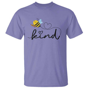 Positive Quote Bee T Shirt Be Kind Pencil Back To School Bumblebee TS11 Violet Print Your Wear