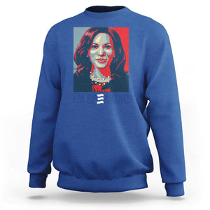 Funny Harris Sweatshirt I'm Speaking Quote Presidential Election TS11 Royal Blue Print Your Wear