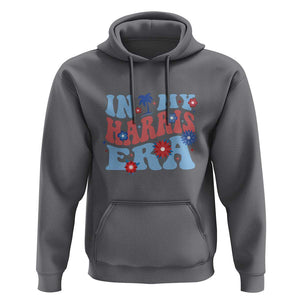 Kamala 2024 Hoodie In My Harris Era Retro Groove Coconut Tree Flower TS11 Charcoal Print Your Wear