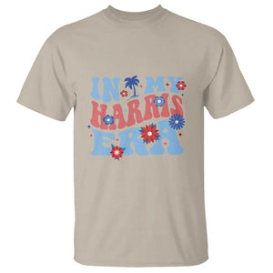 Kamala 2024 T Shirt In My Harris Era Retro Groove Coconut Tree Flower TS11 Sand Print Your Wear