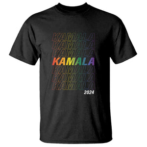 Kamala 2024 T Shirt LGBTQ Gay Pride Lesbian Flag TS11 Black Print Your Wear