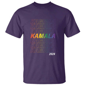 Kamala 2024 T Shirt LGBTQ Gay Pride Lesbian Flag TS11 Purple Print Your Wear