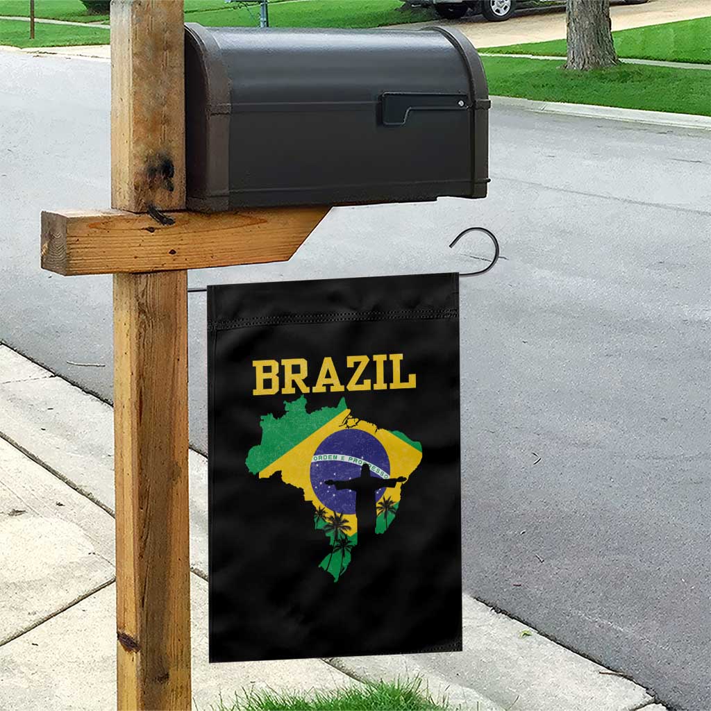 Brazilian Pride Christ the Redeemer Statue Latin America Garden Flag TS11 Print Your Wear