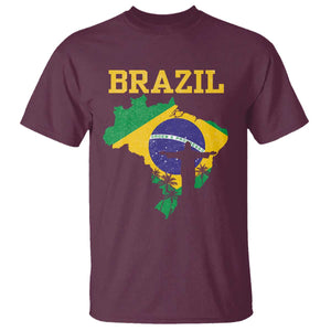 Brazilian Pride Christ the Redeemer Statue Latin America T Shirt TS11 Maroon Print Your Wear