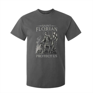 Saint Florian Protect Us Firefighters Patron T Shirt For Kid Catholic Fireman