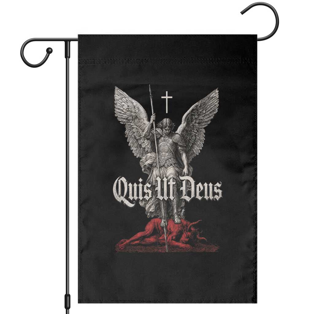 Saint Michael The Archangel Garden Flag Quis Ut Deus Catholic Prayer Christian Saints