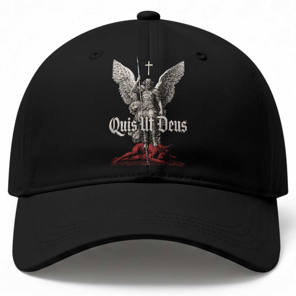 Saint Michael The Archangel Baseball Cap Quis Ut Deus Catholic Prayer Christian Saints