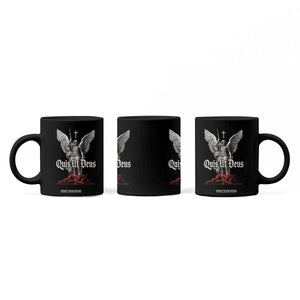 Saint Michael The Archangel Coffee Mug Quis Ut Deus Catholic Prayer Christian Saints