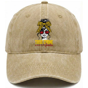True Crime Junkie Washed Cotton Baseball Cap Murder Shows Crime Fan Messy Bun Graphic
