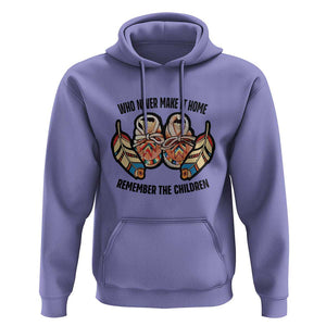 Native American Hoodie Remember The Children Who Never Make It Home Shoes Papoose TS11 Violet Print Your Wear