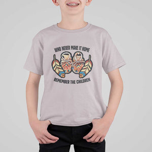 Native American T Shirt For Kid Remember The Children Who Never Make It Home Shoes Papoose TS11 Ice Gray Print Your Wear