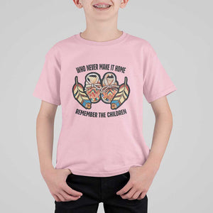 Native American T Shirt For Kid Remember The Children Who Never Make It Home Shoes Papoose TS11 Light Pink Print Your Wear