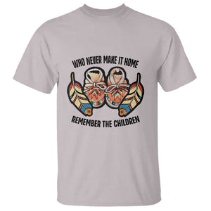 Native American T Shirt Remember The Children Who Never Make It Home Shoes Papoose TS11 Ice Gray Print Your Wear