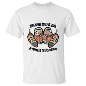 Native American T Shirt Remember The Children Who Never Make It Home Shoes Papoose TS11 White Print Your Wear