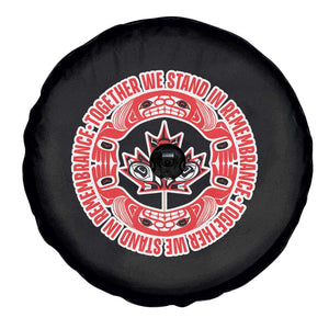 Indigenous Children Spare Tire Cover Together We Stand In Remembrance Unity Day Papoose Maple Leaf Native American TS11 Print Your Wear