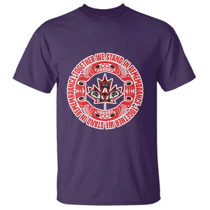 Indigenous Children T Shirt Together We Stand In Remembrance Unity Day Papoose Maple Leaf Native American TS11 Purple Print Your Wear