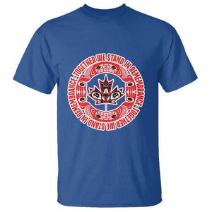 Indigenous Children T Shirt Together We Stand In Remembrance Unity Day Papoose Maple Leaf Native American TS11 Royal Blue Print Your Wear