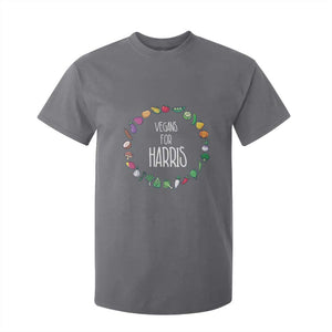 Harris Supporter 2024 T Shirt For Kid Vegans For Kamala Vegeterian Veggies TS11 Charcoal Print Your Wear