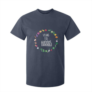 Harris Supporter 2024 T Shirt For Kid Vegans For Kamala Vegeterian Veggies TS11 Navy Print Your Wear