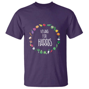 Harris Supporter 2024 T Shirt Vegans For Kamala Vegeterian Veggies TS11 Purple Print Your Wear