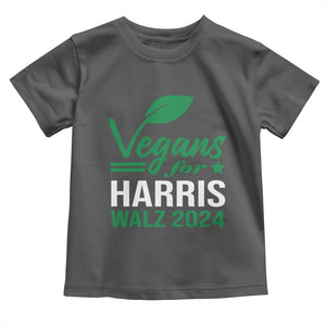 Kamala Supporter 2024 Baby Shirt Vegans For Harris Walz 2024 Veggies TS11 Dark Heather Print Your Wear