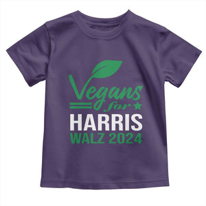 Kamala Supporter 2024 Baby Shirt Vegans For Harris Walz 2024 Veggies TS11 Purple Print Your Wear