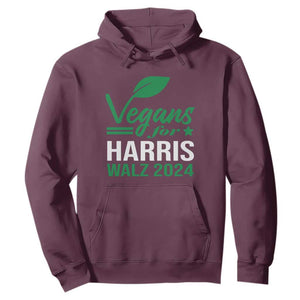 Kamala Supporter 2024 Hoodie Vegans For Harris Walz 2024 Veggies TS11 Maroon Print Your Wear