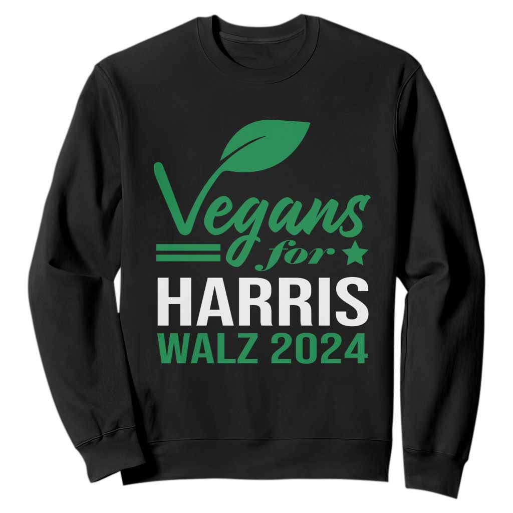 Kamala Supporter 2024 Sweatshirt Vegans For Harris Walz 2024 Veggies TS11 Black Print Your Wear