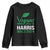 Kamala Supporter 2024 Youth Sweatshirt Vegans For Harris Walz 2024 Veggies TS11 Black Print Your Wear