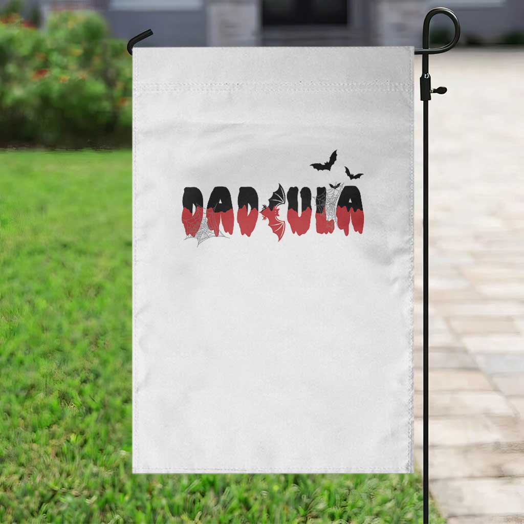 Halloween Couple Matching Garden Flag Dadcula Couples Daddy Husband Vampire Bat Spider Web TS11 Print Your Wear