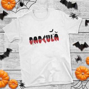 Halloween Couple Matching T Shirt Dadcula Couples Daddy Husband Vampire Bat Spider Web TS11 White Print Your Wear