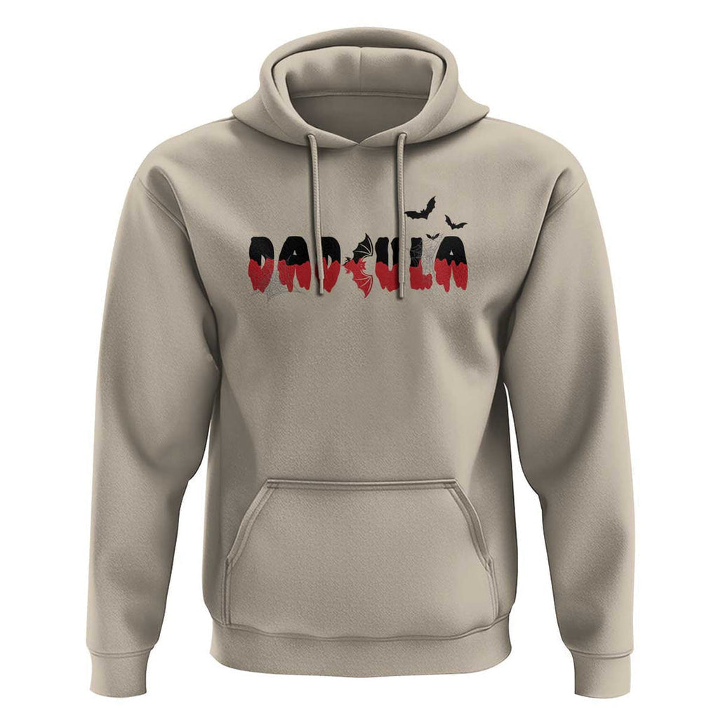 Halloween Couple Matching Hoodie Dadcula Couples Daddy Husband Vampire Bat Spider Web TS11 Sand Print Your Wear