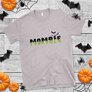 Halloween Couple Matching T Shirt Mombie Couples Mommy Wife Zombie Hand Bat TS11 Ice Gray Print Your Wear