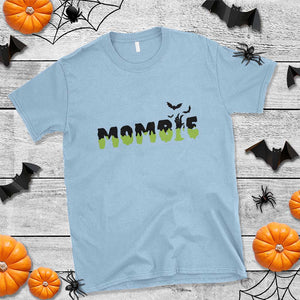 Halloween Couple Matching T Shirt Mombie Couples Mommy Wife Zombie Hand Bat TS11 Light Blue Print Your Wear