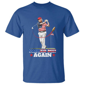 Trump Supporter T Shirt Missed Me Again 0 2 Bullet Golf American Flag Presidential Election TS11 Royal Blue Print Your Wear