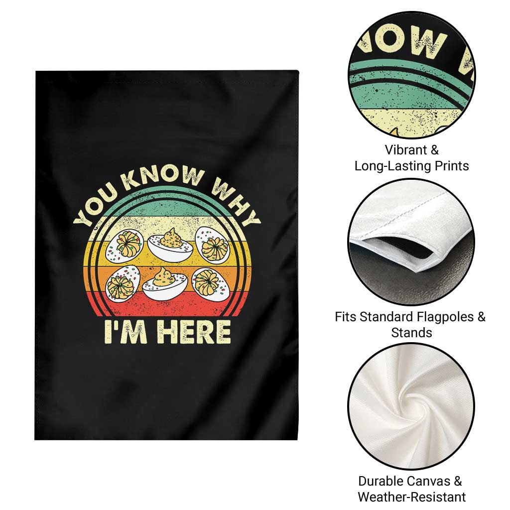 Funny Thanksgiving Deviled Eggs Garden Flag You Know Why I Am Here Easter Day TS11 Print Your Wear