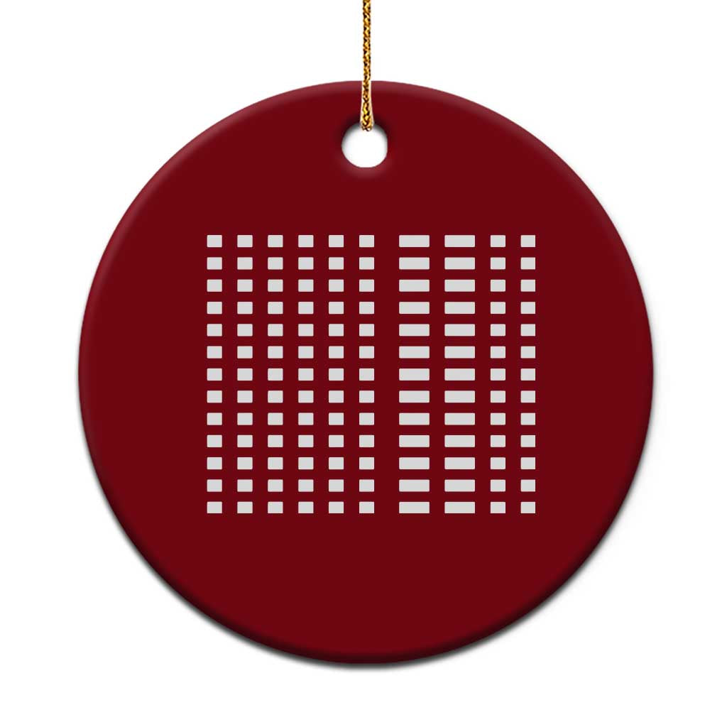 Six Seven 67 Morse Code Ceramic Ornament Subtle Secret Gen Alpha Meme TS11 1pc Red Print Your Wear