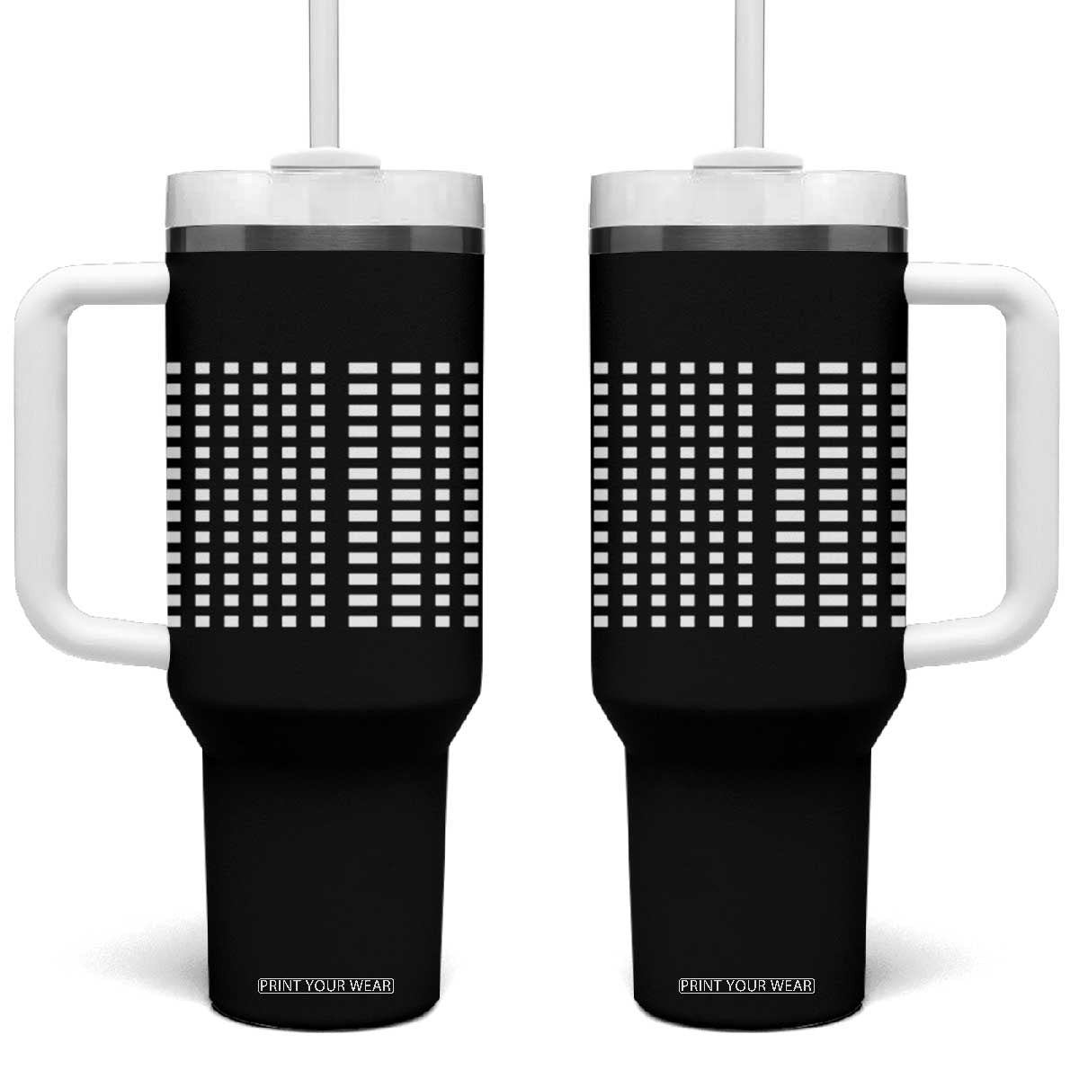 Six Seven 67 Morse Code Tumbler With Handle Subtle Secret Gen Alpha Meme TS11 One Size: 40 oz Black Print Your Wear