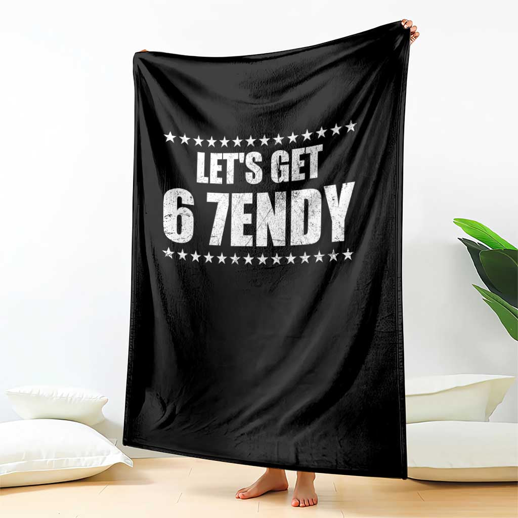 Lets Get Sendy 67 Six Seven Meme Alpha Slang Star Throw Blanket TS11 Print Your Wear
