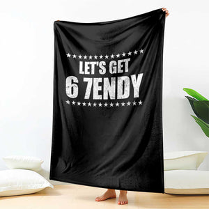 Lets Get Sendy 67 Six Seven Meme Alpha Slang Star Throw Blanket TS11 Print Your Wear