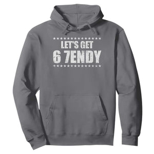 Lets Get Sendy 67 Six Seven Meme Alpha Slang Star Hoodie TS11 Charcoal Print Your Wear